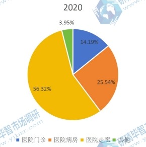 2020年全球医用消毒机器人下游应用分布格局