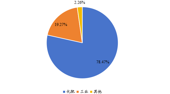 全球2022年合成氨不同应用领域消费量市场份额