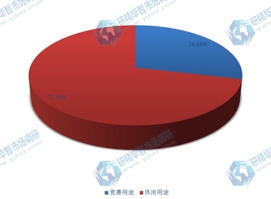 全球2016年泳镜不同应用领域消费量市场份额