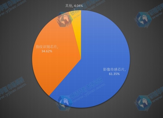 2015中国晶圆级封装不同应用领域消费量份额